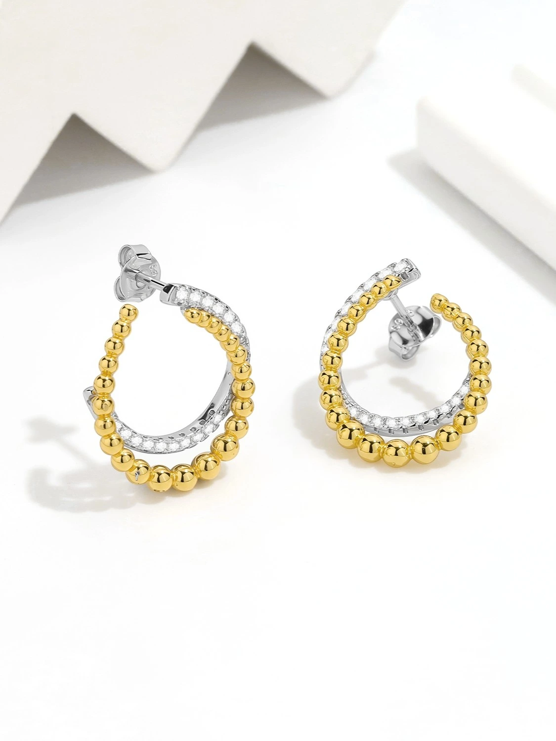 Golden Halo Hoops Earrings