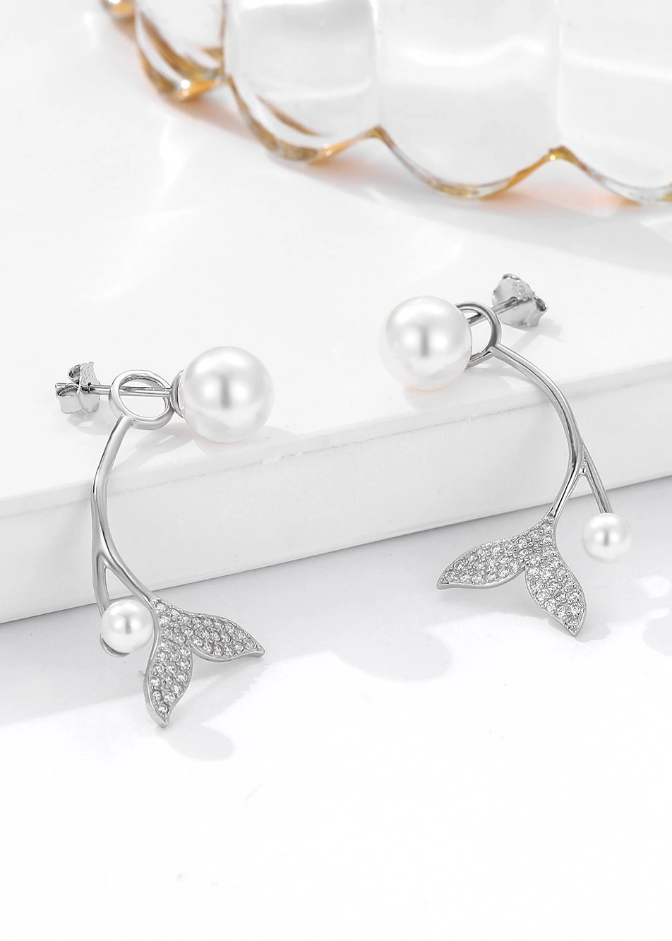 Serene Pearl Bloom Earrings