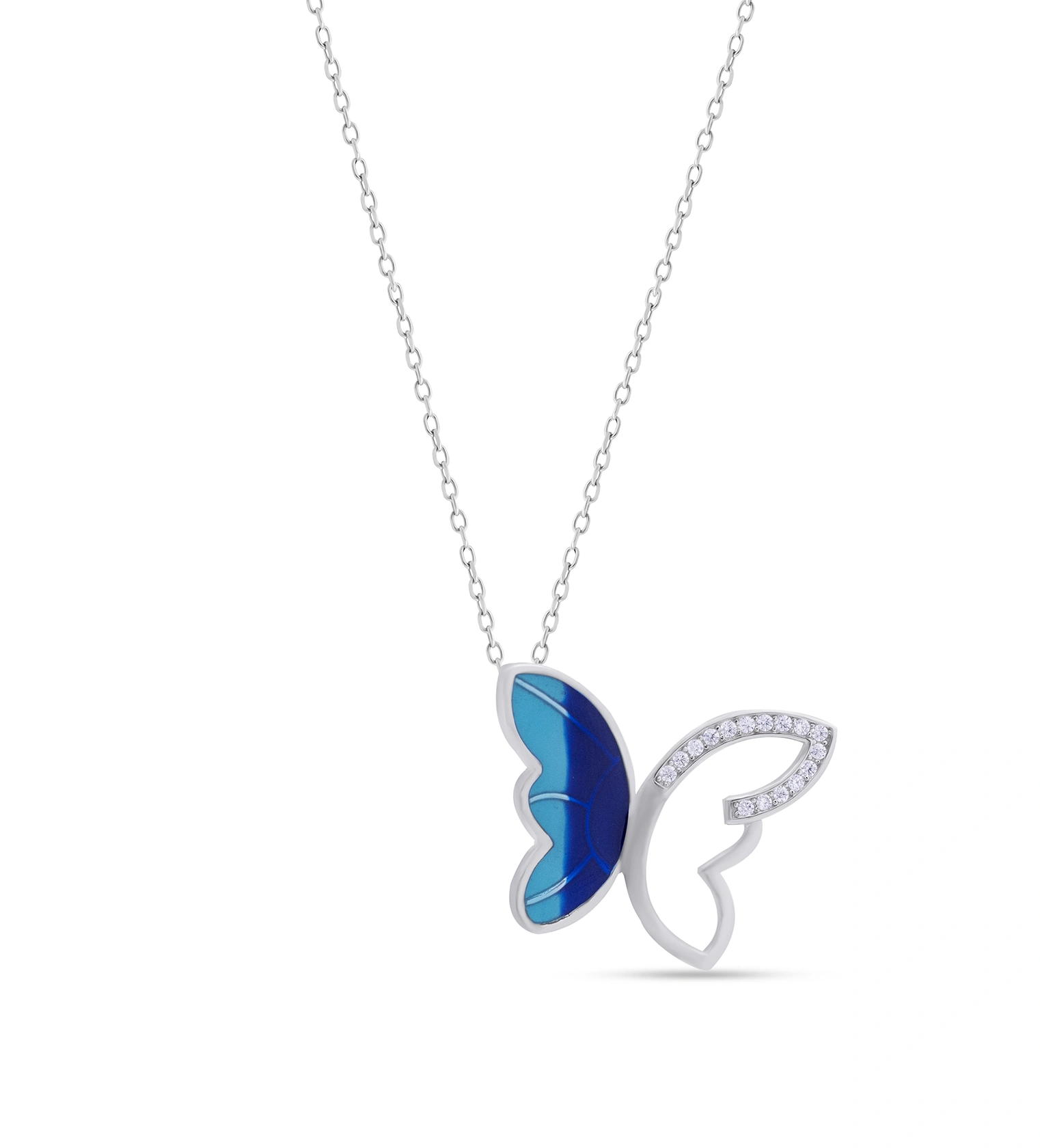 Blue Winged Heart Chain