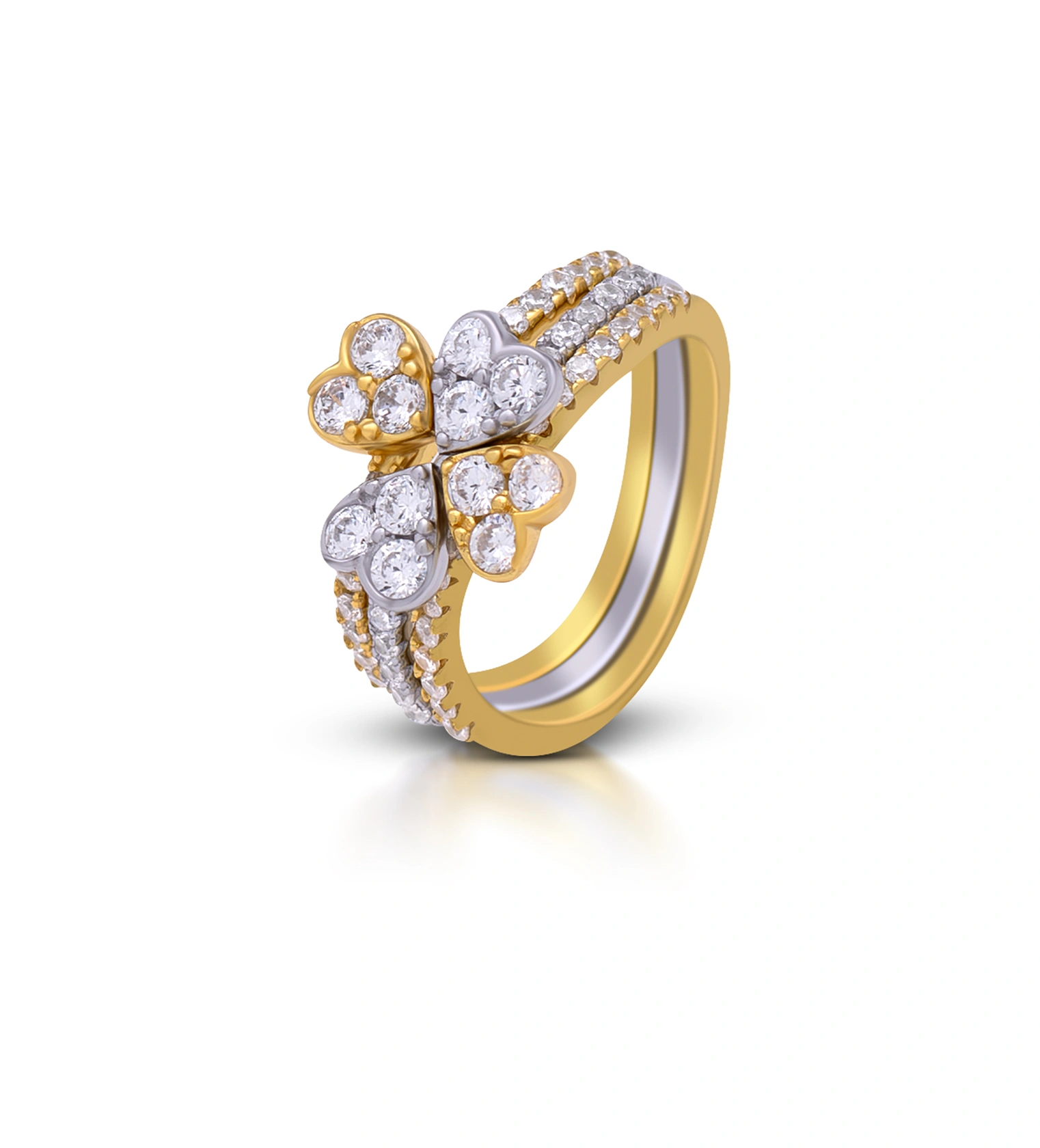 Golden Clover Éclat Ring