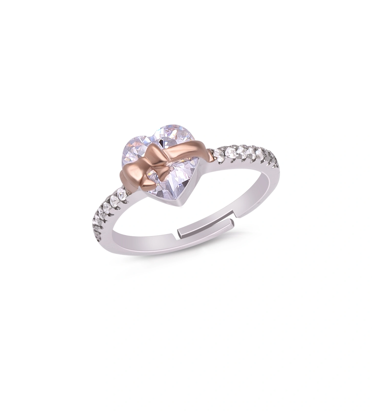 Rose Promise Heart Ring