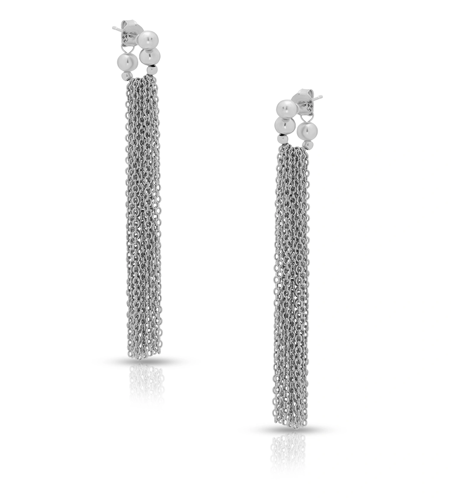 Silver Cascade Earrings